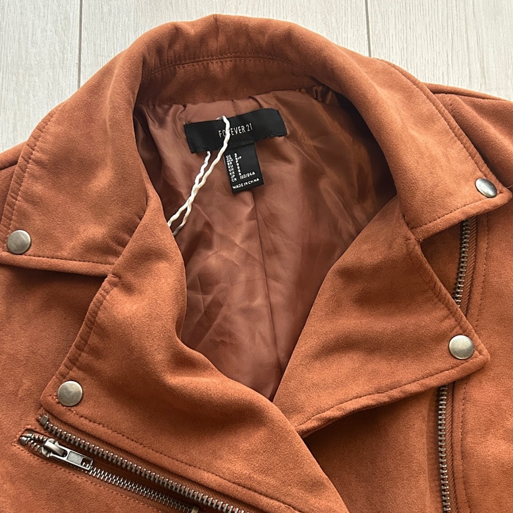 Forever 21 Rust Leather Jacket - Picture 3 of 7
